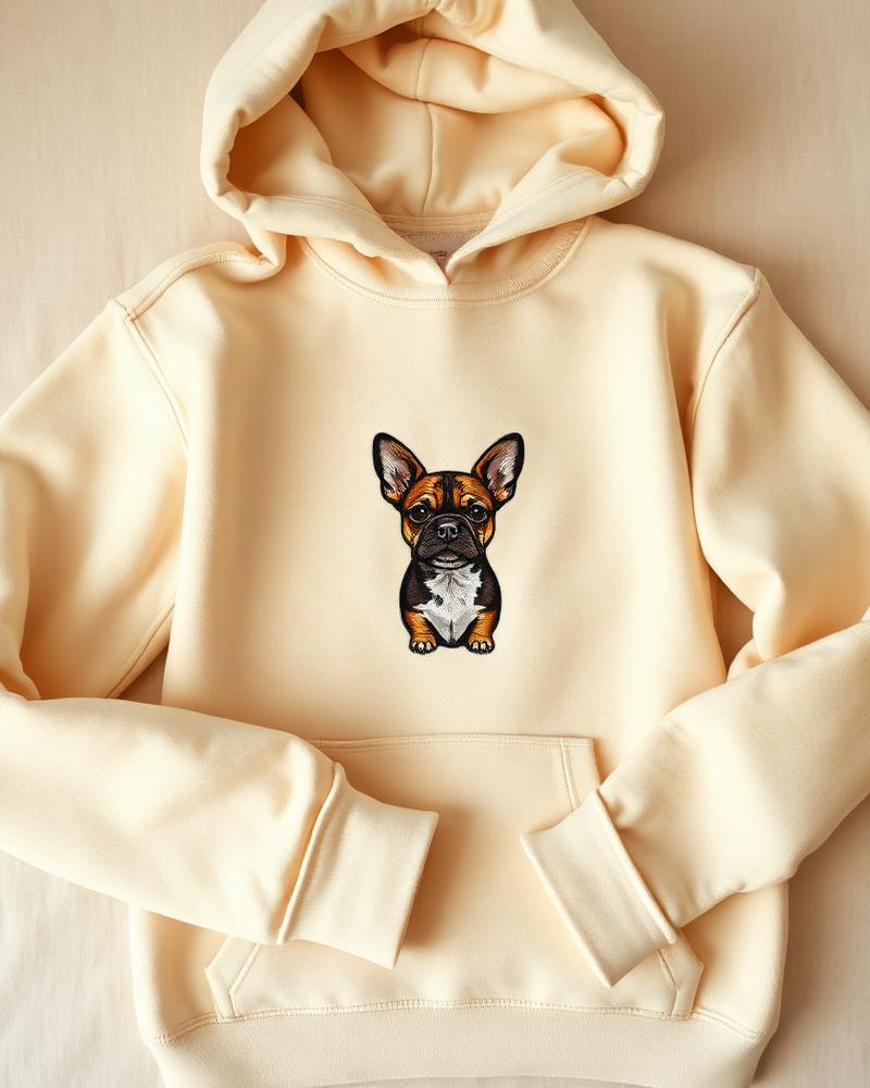 Embroidered Pet Portrait Hoodie